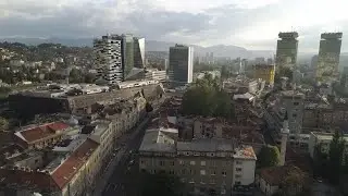 City In The Early Morning Stock Video