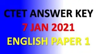CTET 2021-22 || ANSWER KEY || CTET 7 JAN 2022 PAPER SOLUTION CTET PAPER 01 WITH EXPLAINED BY DEEPAK