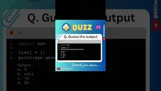 guess the output!! 