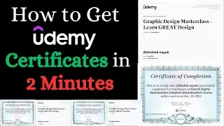 How to download Udemy Certificate in 2 minutes | Best tricks to download