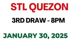 STL Quezon 3rd draw result today live 30 January 2025