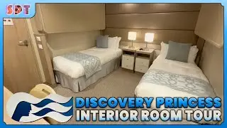 Полный тур по внутренней каюте Discovery Princess (боковой вид)