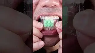 Satisfying Green Lego Brick Chocolate ASMR #DoctorTristanPeh #ASMR