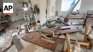 Aftermath of Iranian strikes in Tamra, Israel