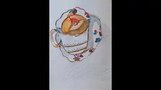 How To Draw A Cup Of Tea ☕? | Art For Tea Lovers
