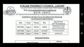 Pharmacy Technician Second Year Practical Phase 2