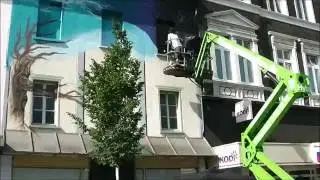 Hausfassade Versch&ouml;nerung auf dem Luisenplatz