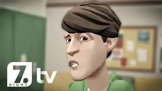 Boris becomes Caillou's teacher in his school/forces people to beat up Caillou/arrested