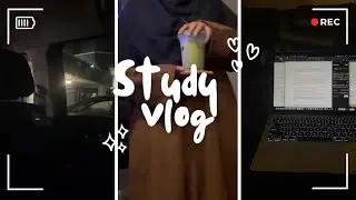 Days in my life as a college student | chill study vlog | Muslimah 💻