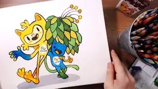 Rio Olympics Mascots - Vinicius and Tom | drawholic