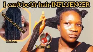 MY Imperfect Natural Hair Journey Two Months old Mini Braids Take Down