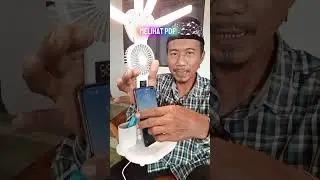 lampu meja belajar estetik plus jam digital dan kipas angin #shopping