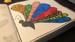 Cozy Kuyil Vlogs  is live butterfly zentangle art part 7#cozykuyilvlogs 