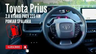 Toyota Prius (2023) 2.0 Hybrid PHEV 223 KM // Pomiar spalania #POV #4K #006 // E.Goista