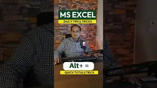 Excel Trick For Quick Sum in Seconds! #shorts #excel #exceltips #exceltricks