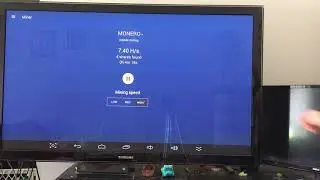 Mining Bitcoin and Monero from an old android box and big screen TV