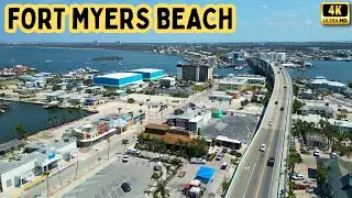 Fort Myers Beach & San Carlos Island Aerial View