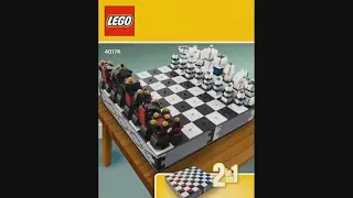 LEGO 40174 Chess Set 2017 - instruction timelapse
