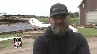 Straight line winds cause damage in Mid-Michigan