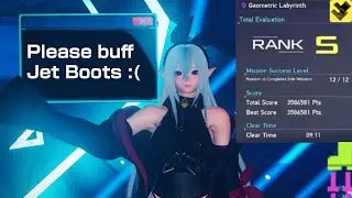 [PSO2:NGS] Geometric Labyrinth Rank 2 Max Mods w/ Jet Boots Only (9:11)