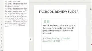 Facebook Review Slider in Cornerstone (Pro Content Builder)
