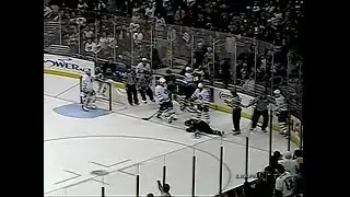 Andy Wozniewski vs Ben Clymer & McCabe roughes up Ovechkin