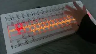 Simple white,cool glow!☠️🆒🤍🤩#fyp #asmr #keyboard #cg870 #cool #trend #zornher 