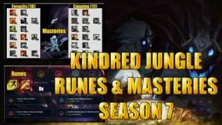 Kindred Jungle Runes and Masteries 7.5 Season 7 league of legends
