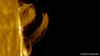 Plasma Streamers Rain Down on the Sun's Surface | Video