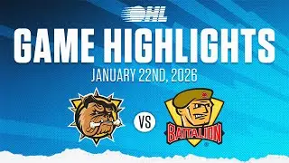 OHL Highlights: Brantford Bulldogs @ North Bay Battalion Jan. 22, 2026