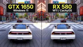 GTX 1650 vs RX 580 in 2026 🔥 Windows 11 vs Linux CachyOS Benchmark!