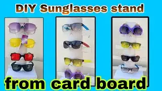 DIY sunglasses organizer || chasma stand kaise banaye
