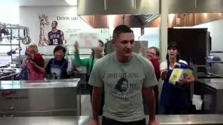 Teachers Dancing Behind Students - Bristol, CT