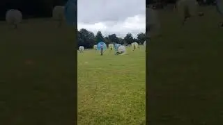 ZORB FOOTBALL BIG WIPE OUT #SHORTS