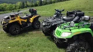 ATV riding on the Ride The Wilds Trail System in New Hampshire