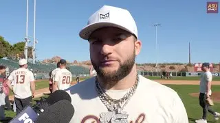 Cam Skattebo following ASU's celebrity softball game (2/1/26)