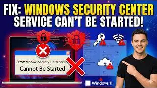 How To Fix Windows Security Center Service Can't Be Started (2026) Step By Step
