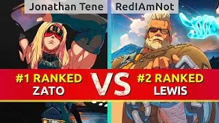 GGST ▰ Jonathan Tene (#1 Ranked Zato) vs RedIAmNot (#2 Ranked Goldlewis). High Level Gameplay