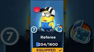 Minion Rush Referee Minion Idle Animation (Favorite and Equipped Select)