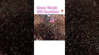 KCR Roadshow Drone Visuals #kcr #kcrbusyatra #brs #telangana #shorts #youtube #trending #viral #ktr