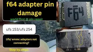 F64 ufs 153 adapter pin damage repair#ufs not connecting #ufs,emmcadapter repair#f64 box pin damage 