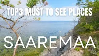 Must Visit In Saaremaa Island: Panga Cliff, Angla Windmill Park And Kaali Crater 2024 4K | Estonia