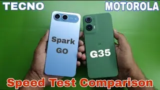 Tecno Spark Go 5G vs Moto G35 5G Speed Test Comparison