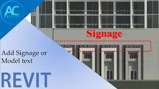 Как добавить вывеску или текст модели в Revit | Учебное пособие по Revit | Советы и рекомендации