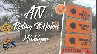 Exploring the St. Helen ORV Trail in Michigan by ATV
