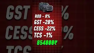 Without Tax of Indian Car!! #shorts #car #tax #indian