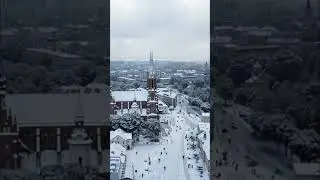 This is how winter comes to Bialystok  #drone  #dji