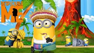 Despicable Me: Minion rush golden ticket costume Island Hopper minion The Volcano level 487 gameplay