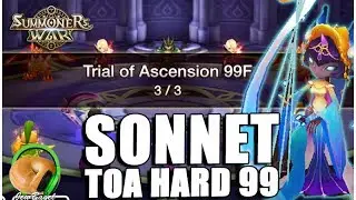 SUMMONERS WAR : Sonnet the Water Harp Magician - ToA 99 Hard test