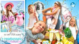 NEAHS SOMMARPARTY🎉🍍🍉🥂🍕🤸🏽&zwj;♀️☀️💦 - 3prinsessor VLOGG